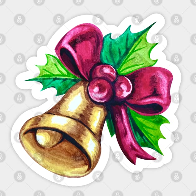 Christmas Bell Sticker by Lady Lilac